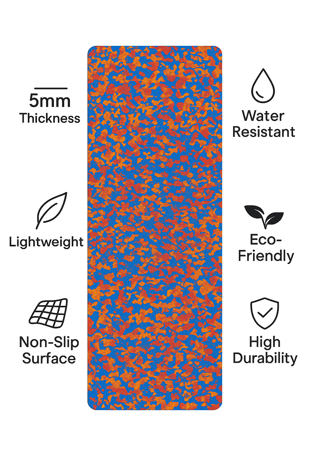 Flowline Fitness Roseflow 6mm Yoga Mat for Women, Men & Youth